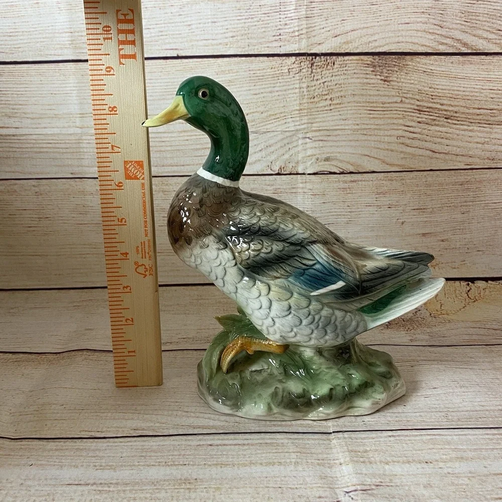 Vtg‎ Bird Collection by JSC Ceramic Duck Mallard Goose Bird Decoy Figurine Decor
